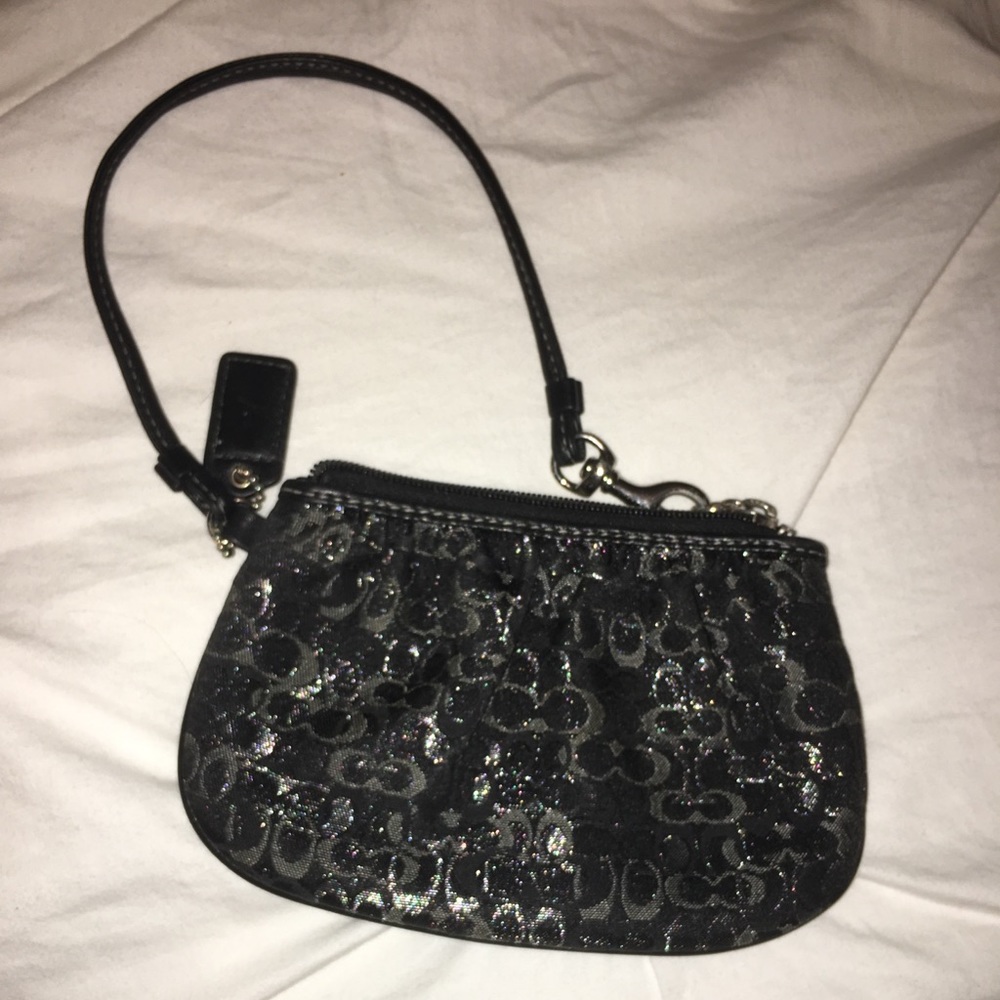 Black Coach wristlet
